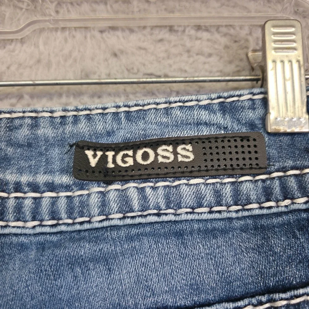 Vigoss‎ Jeans Womens 4 The New York Capri Low Rise Y2K Medium Wash Denim Stretch